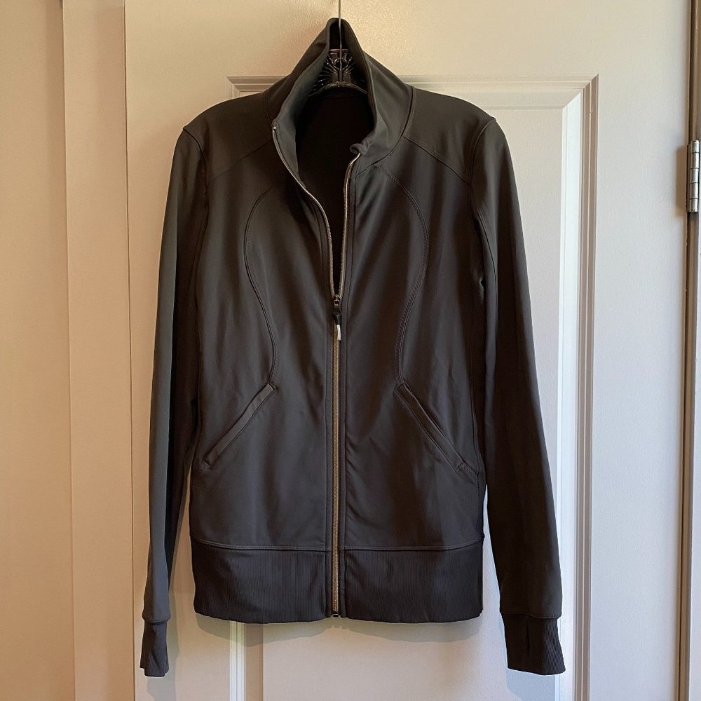 Lululemon grey zip sweatshirt size 10 EUC